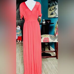Charming Coral  Dress